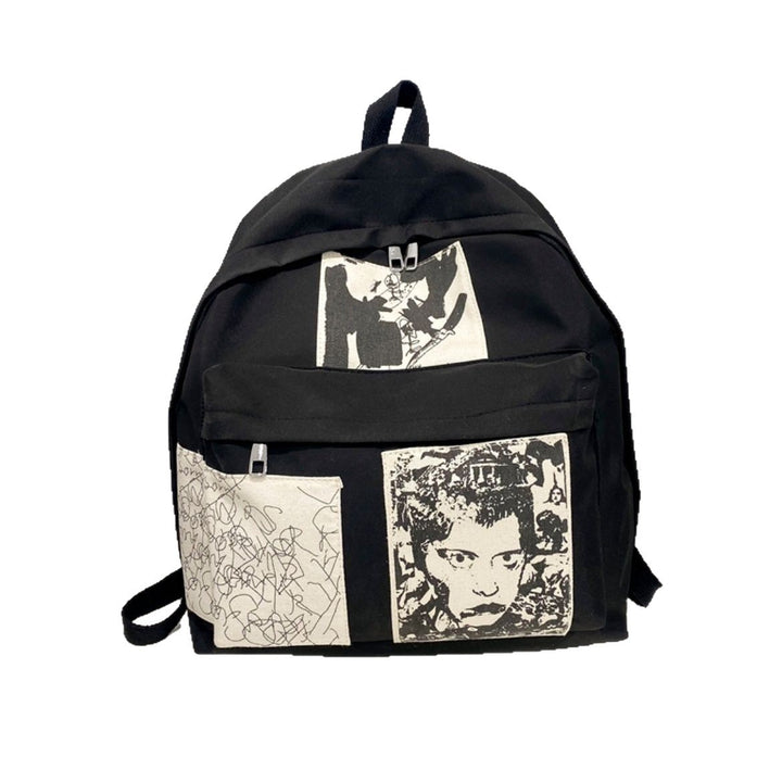 Fashionable backpack with artistic prints Kalsten