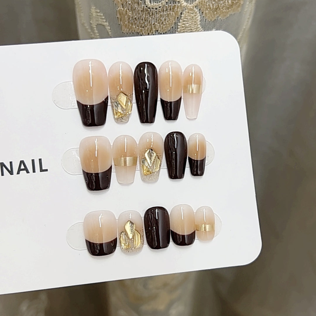 Artistic Ombre Press-On Nails Set Kalsten