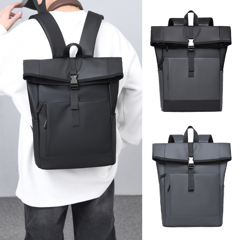 Modern Roll-Top Waterproof Backpack