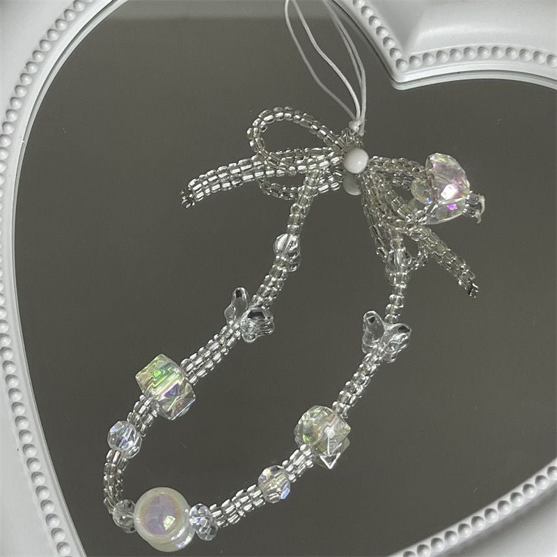 Pearl-Accented Charm Keychain Kalsten