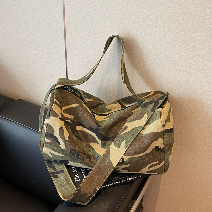 Versatile Camo Print Duffle Bag Kalsten