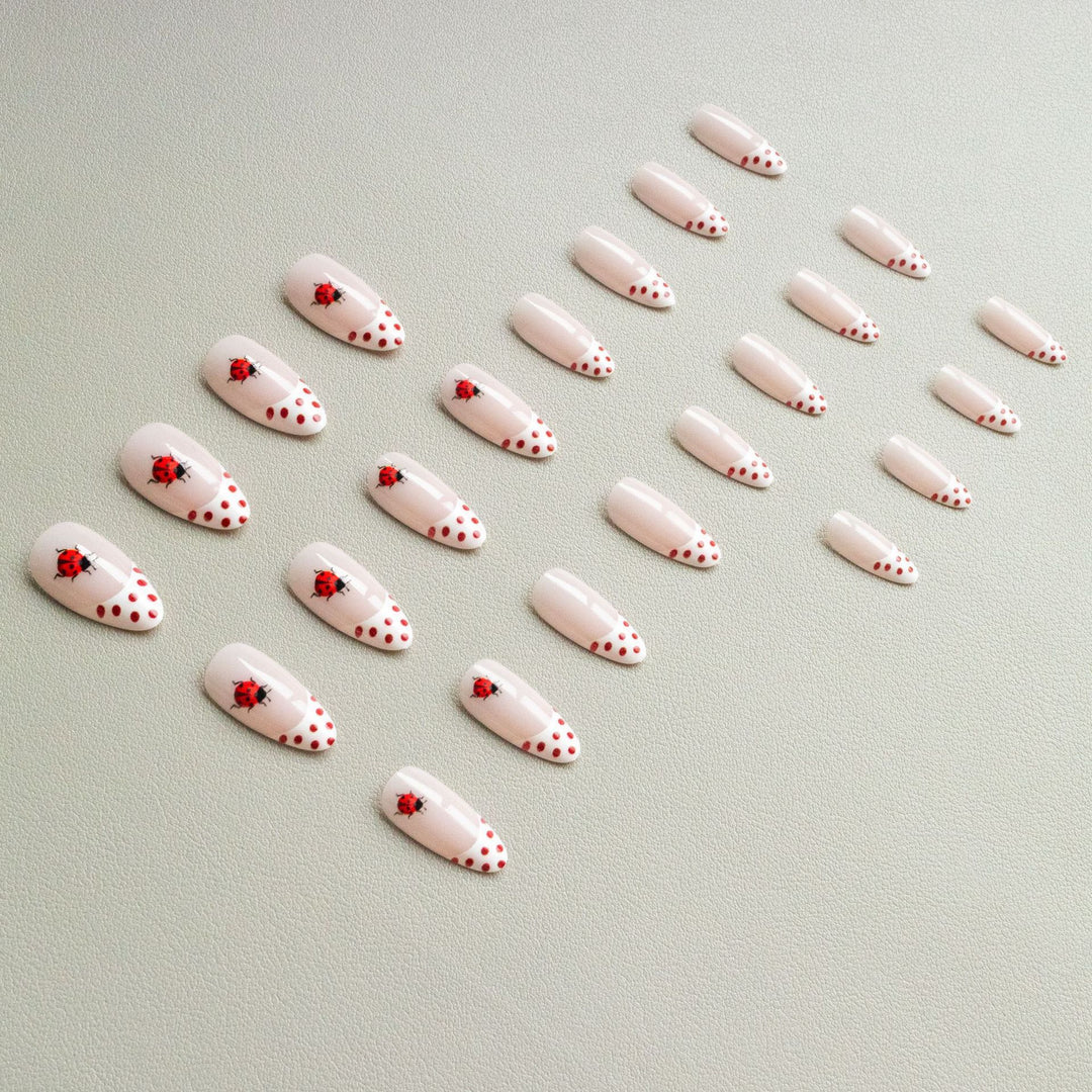 Artistic Ladybug-Themed Nail Art Kit