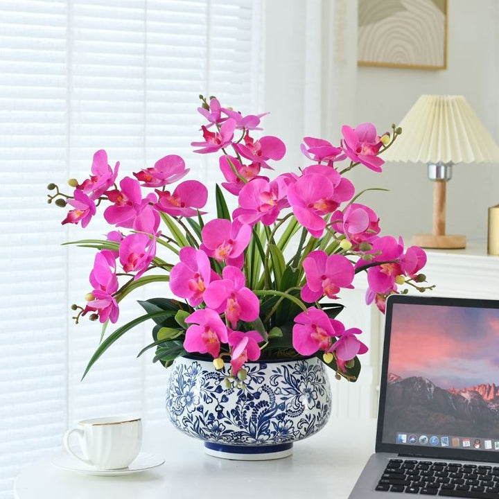 Lifelike Orchid Centerpiece