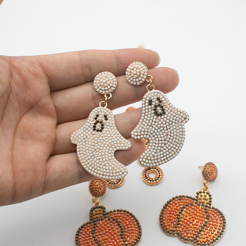 Artistic Skull-Inspired Drop Earrings Kalsten