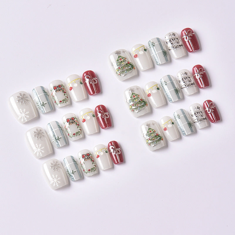 Festive Holiday Press-On Nail Art Set Kalsten 1790636522
