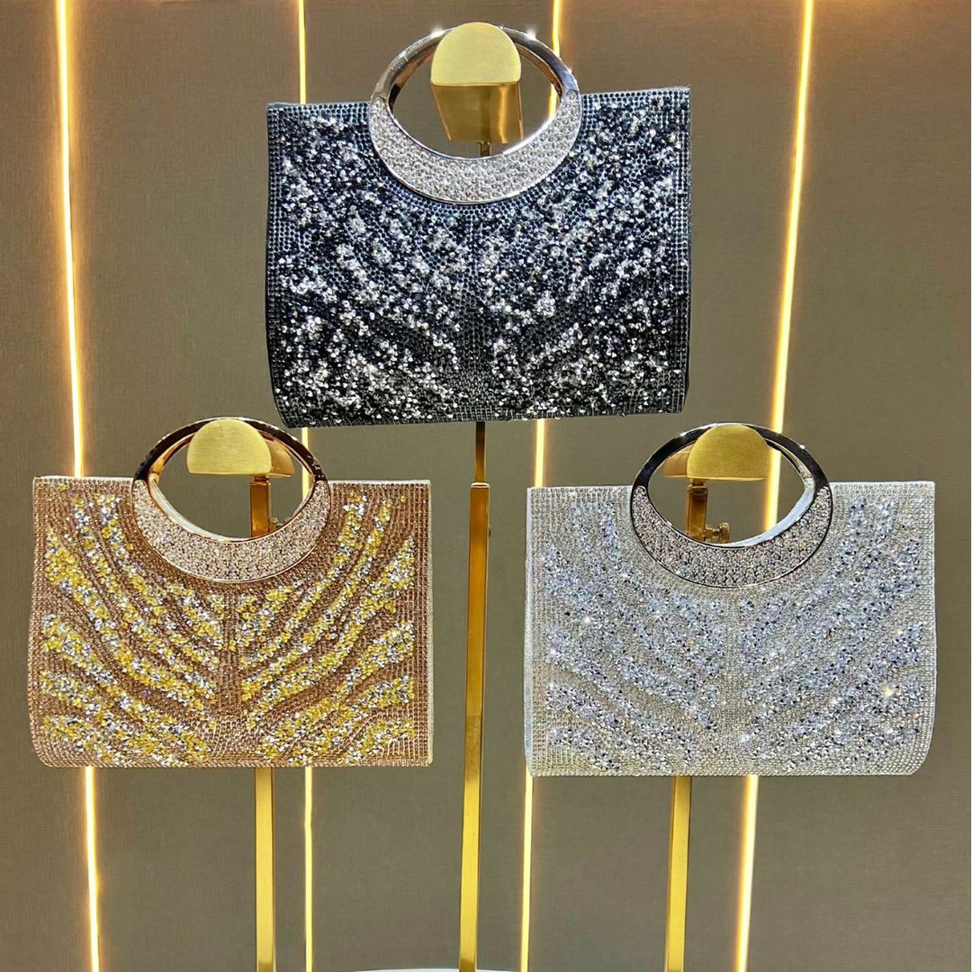 Statement Rhinestone-Embellished Evening Handbag