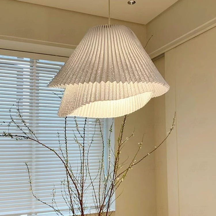 Elegant Pleated Pendant Light Fixture