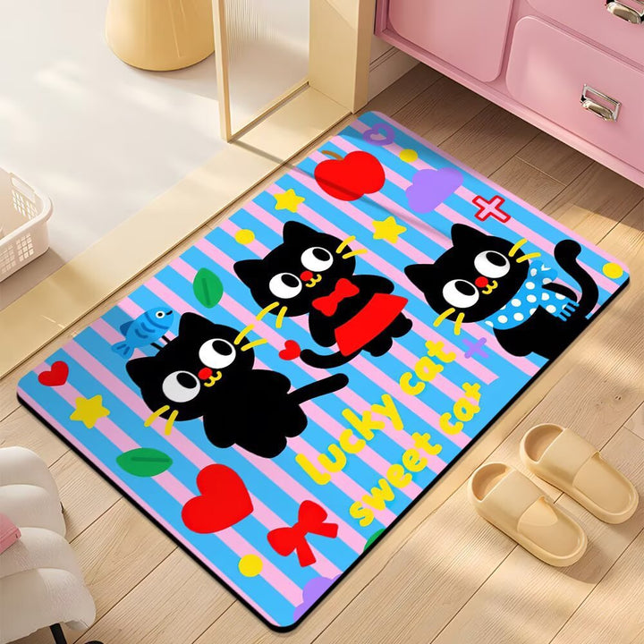 Cute Cartoon Dog Shower Mat Kalsten