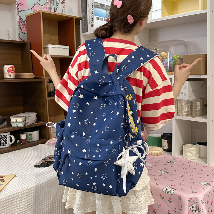 Stylish Star-Embellished Backpack Kalsten