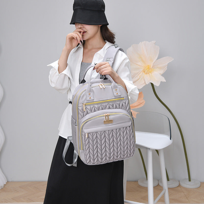 Stylish Quilted Diaper Backpack Kalsten