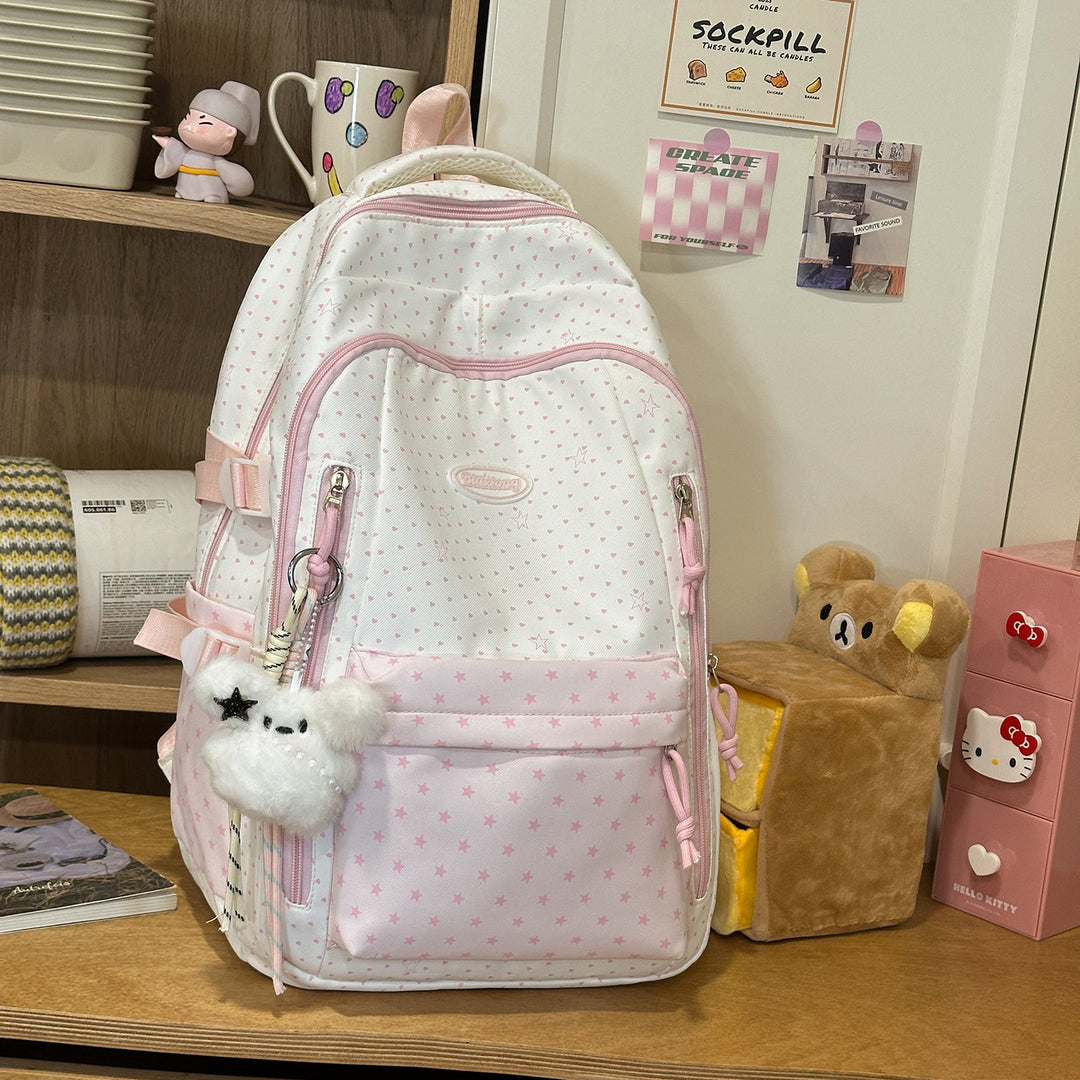 Decorative Star-Patterned Backpack Kalsten