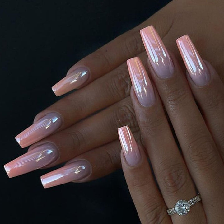 Glossy Gel Nail Extensions Kalsten