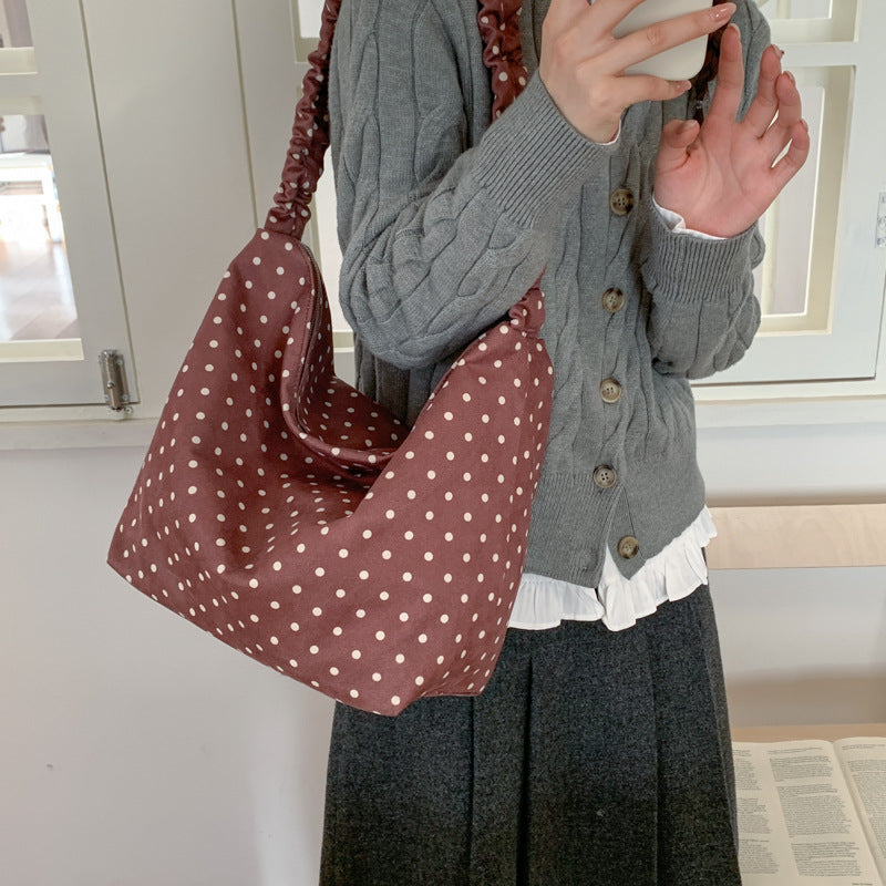Polka Dot Hobo Bag