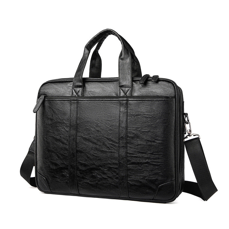 Classic Leather Business Laptop Briefcase kalsten