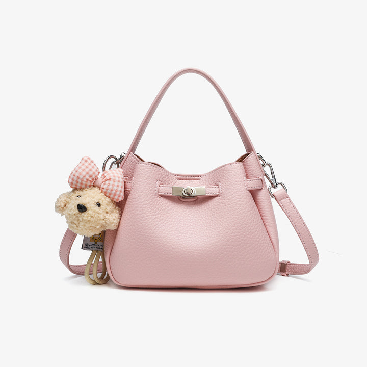 Chic Textured Bucket Handbag