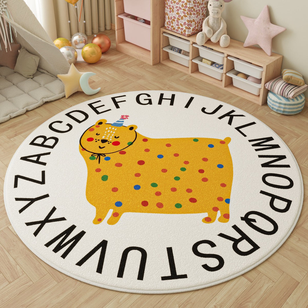 Children's Fun-Themed Round Area Mat Kalsten