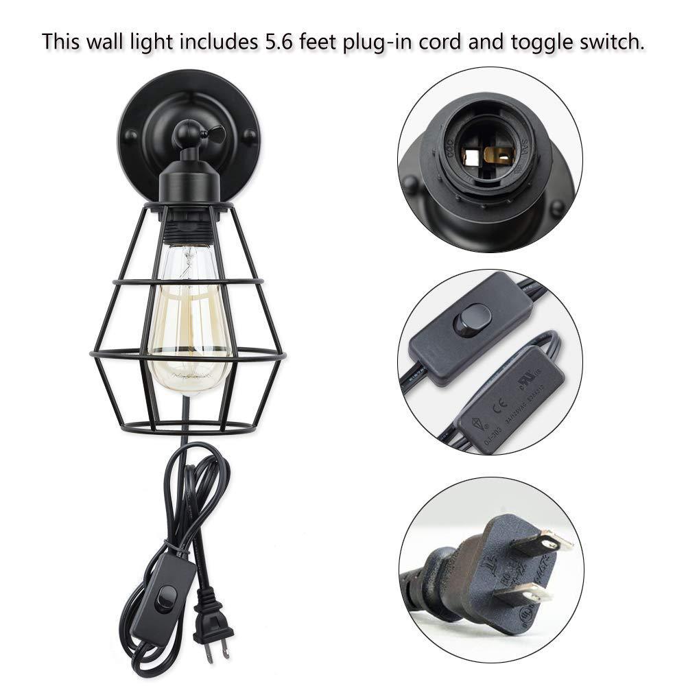Industrial Cage Wall Sconce