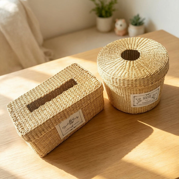 Natural Fiber Decorative Storage Box Kalsten