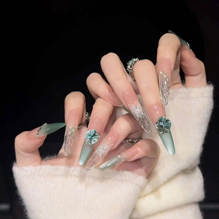 Premium Decorative Stiletto Nail Enhancements