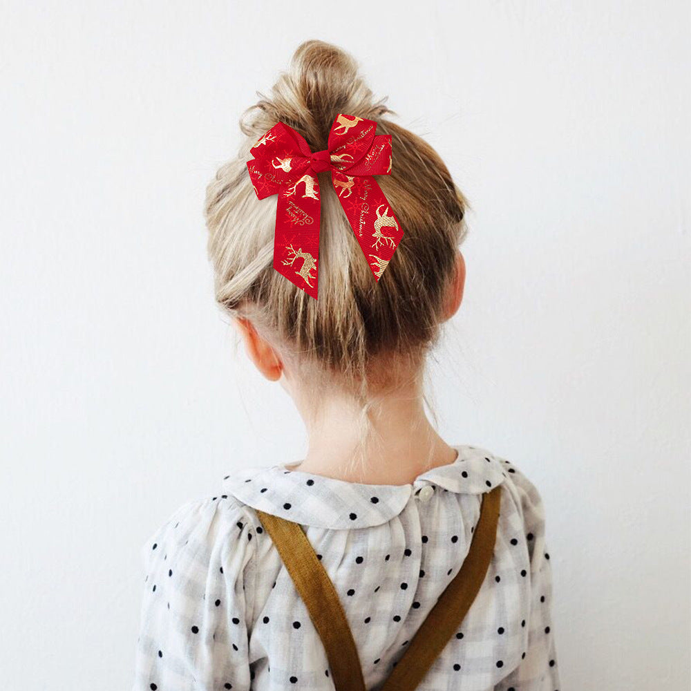 Festive Decorative Christmas Hair Bow Kalsten