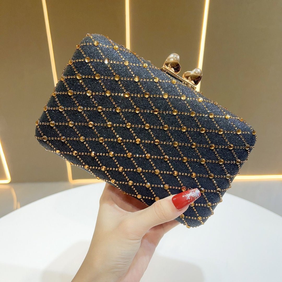 Rhinestone Glitter Clutch