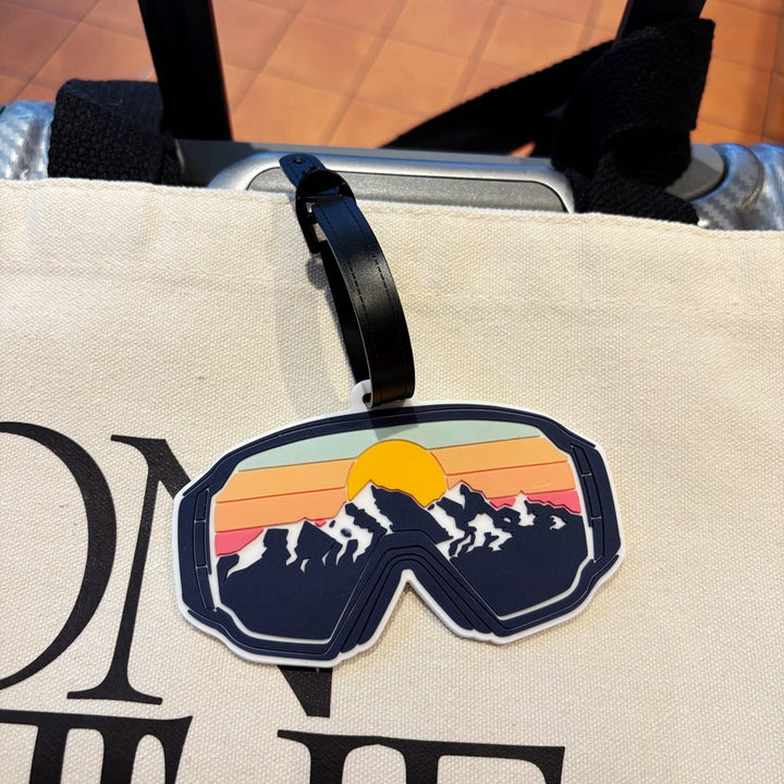 Mountain View Ski Goggles Luggage Tag Kalsten