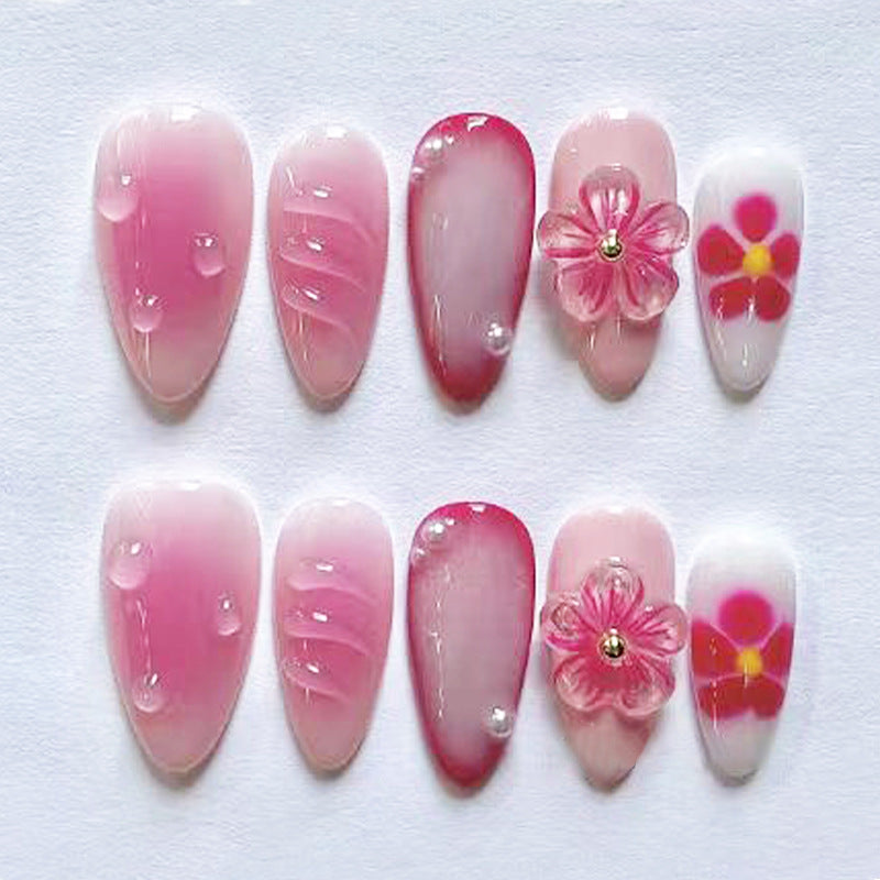 Floral-Embellished Press-On Nail Kit