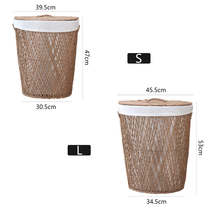 Decorative laundry basket with lid Kalsten