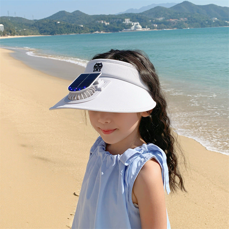 Child-Sunshade with Solar Fan and Integrated LED Lights Kalsten