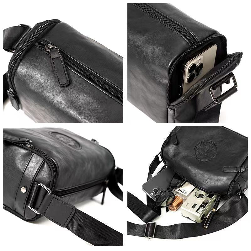 Stylish Leather Messenger Bag