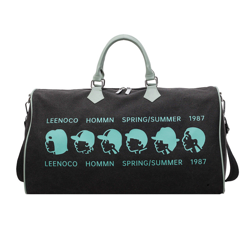 Graphic Print Travel Duffle Bag