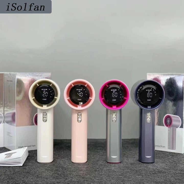 Women Portable Hand Fan with LED Display Kalsten
