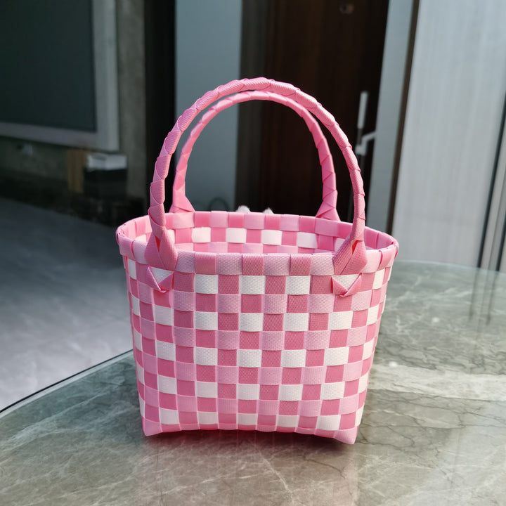 Playful and Colorful Basket Bag Kalsten