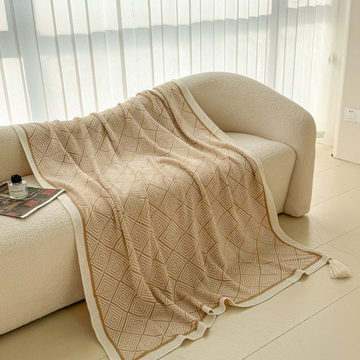 Geometric Patterned Throw Blanket