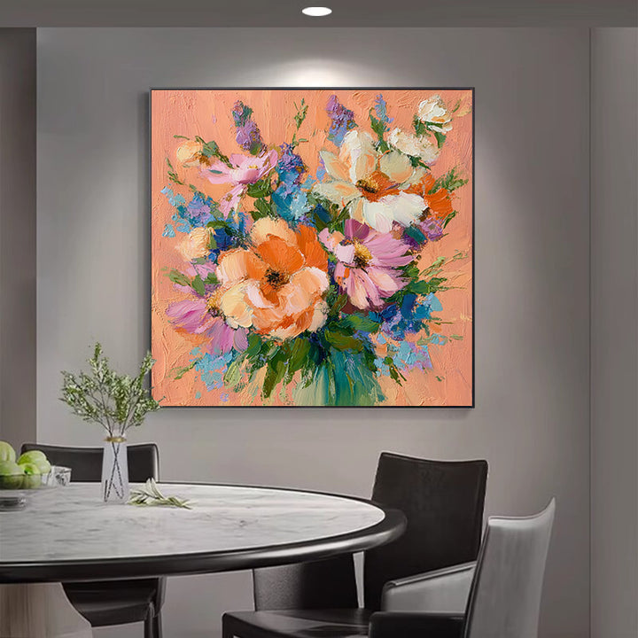 Decorative Floral Canvas Art for Walls