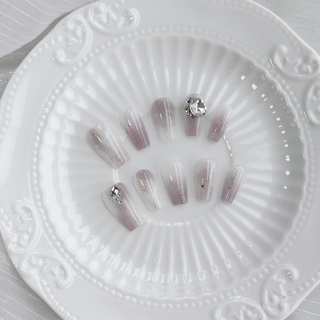 Butterfly-Embellished Press-On Nail Set