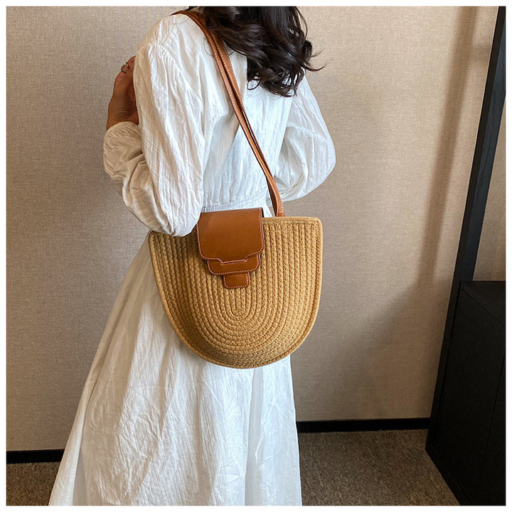 Elegant Handmade Shoulder Bag with High-Quality Leather Flap Kalsten