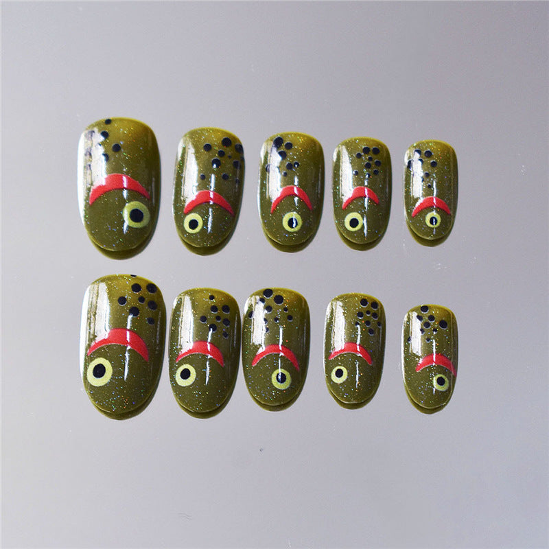Artistic Fish-Themed Press-On Nails Kalsten