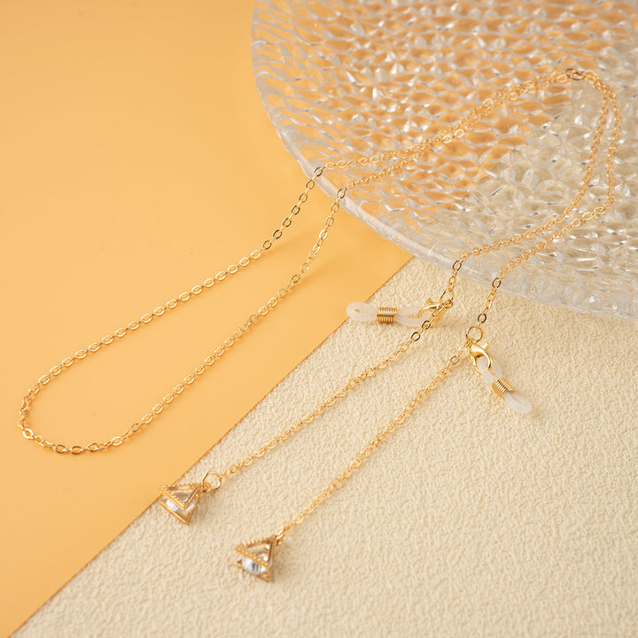 Unique Triangle Pendant Chain Necklace Kalsten