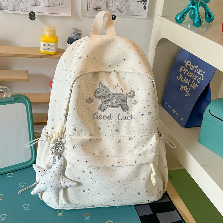 Cute Star-Embellished School Backpack Kalsten