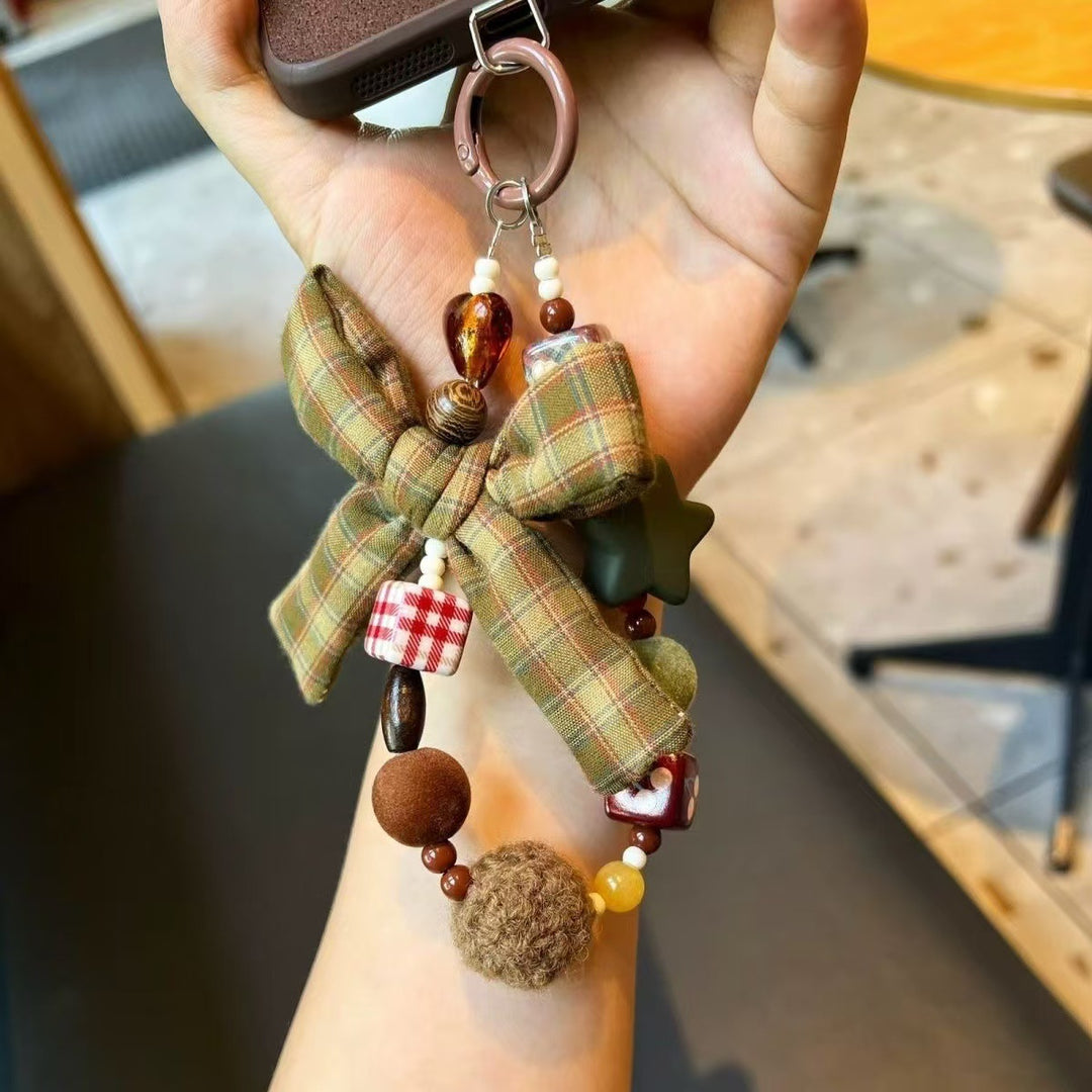 Decorative Beaded Bow Keychain Kalsten