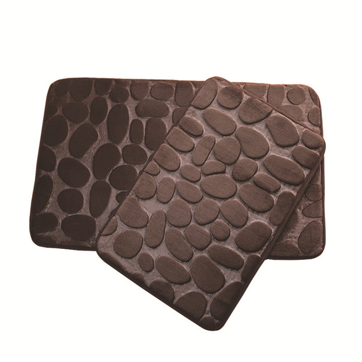 Cushioned Pebble Design Bath Mat Kalsten