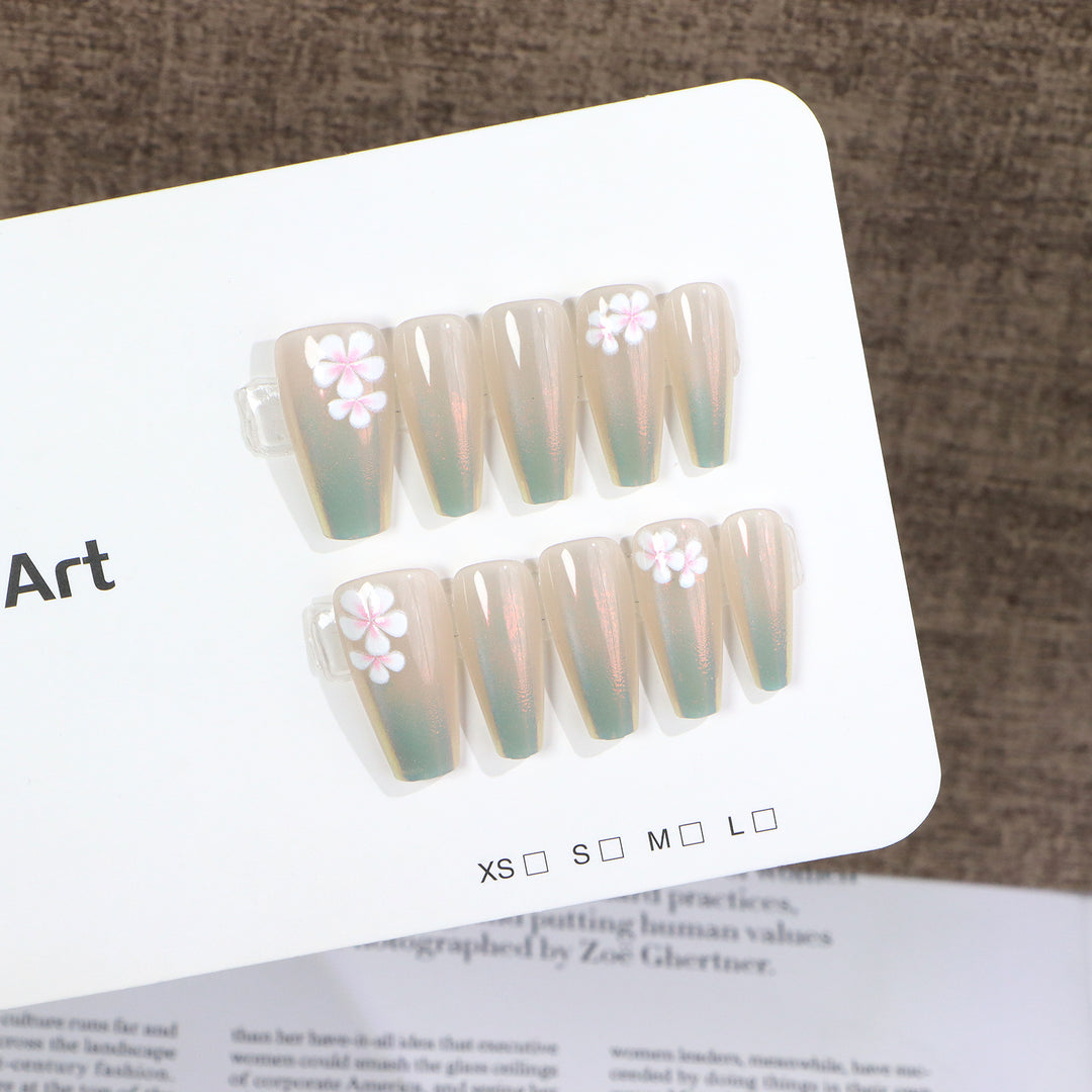 Elegant Artistic Press-On Nail Set Kalsten