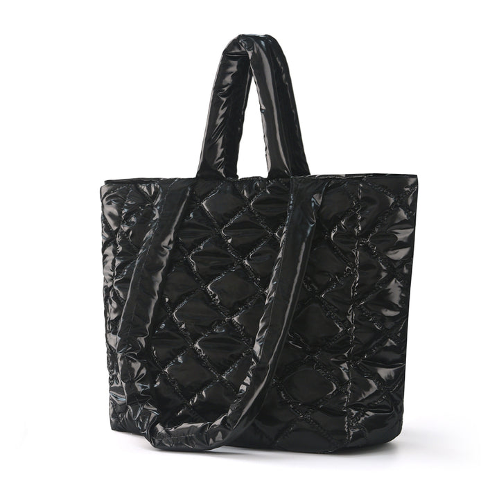 Padded Tote Bag in Modern Check Design Kalsten