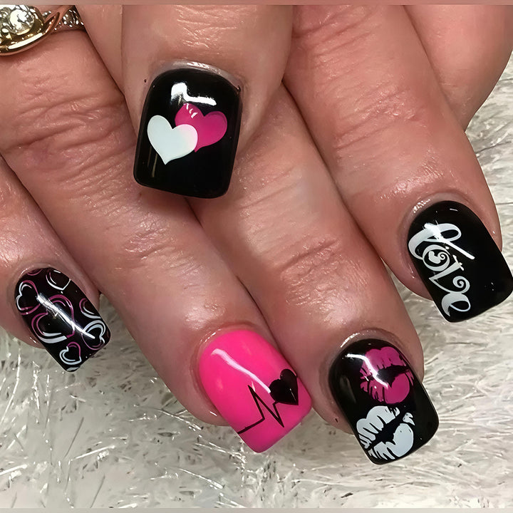 Creative Love-Themed Nail Art Kalsten