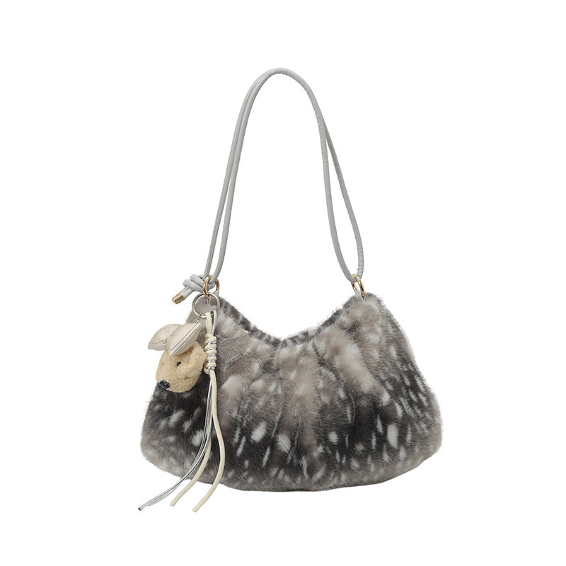 Luxurious Faux Fur Shoulder Bag