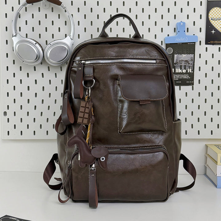 Durable Vintage Leather Backpack Kalsten