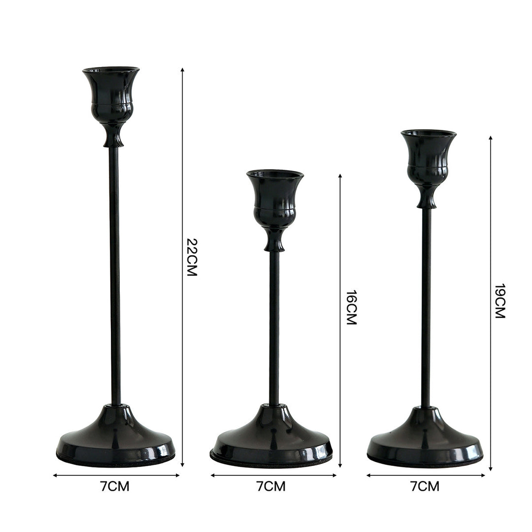 Elegant Gold Candle Holders Set