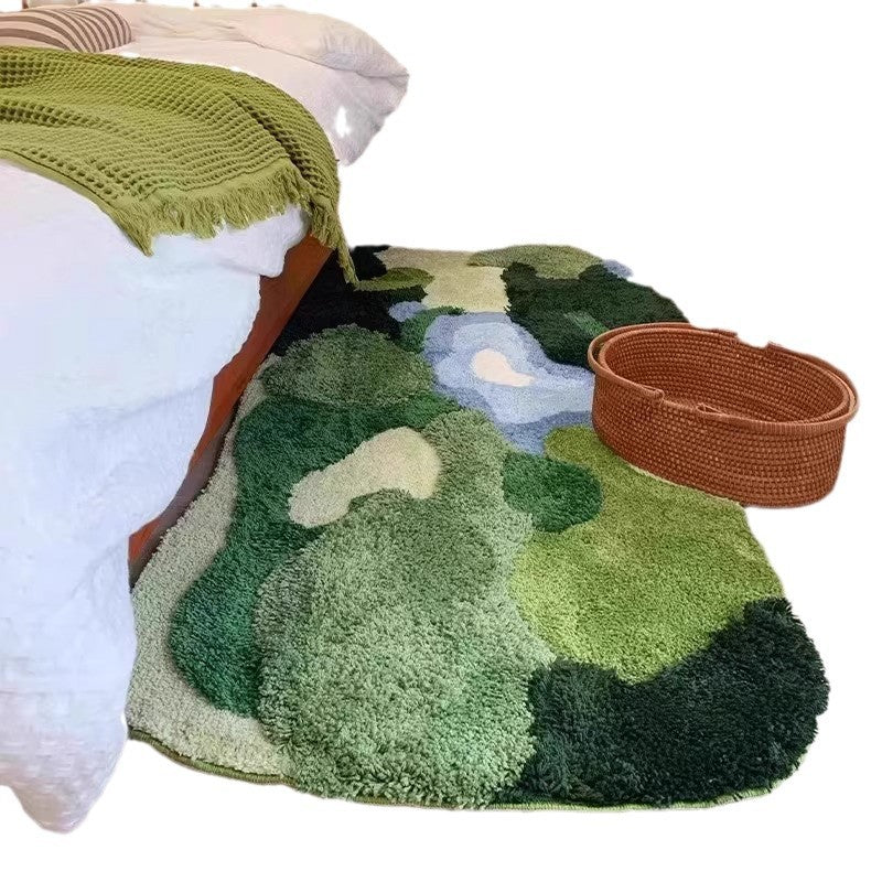 Floral Pattern Bath Mat