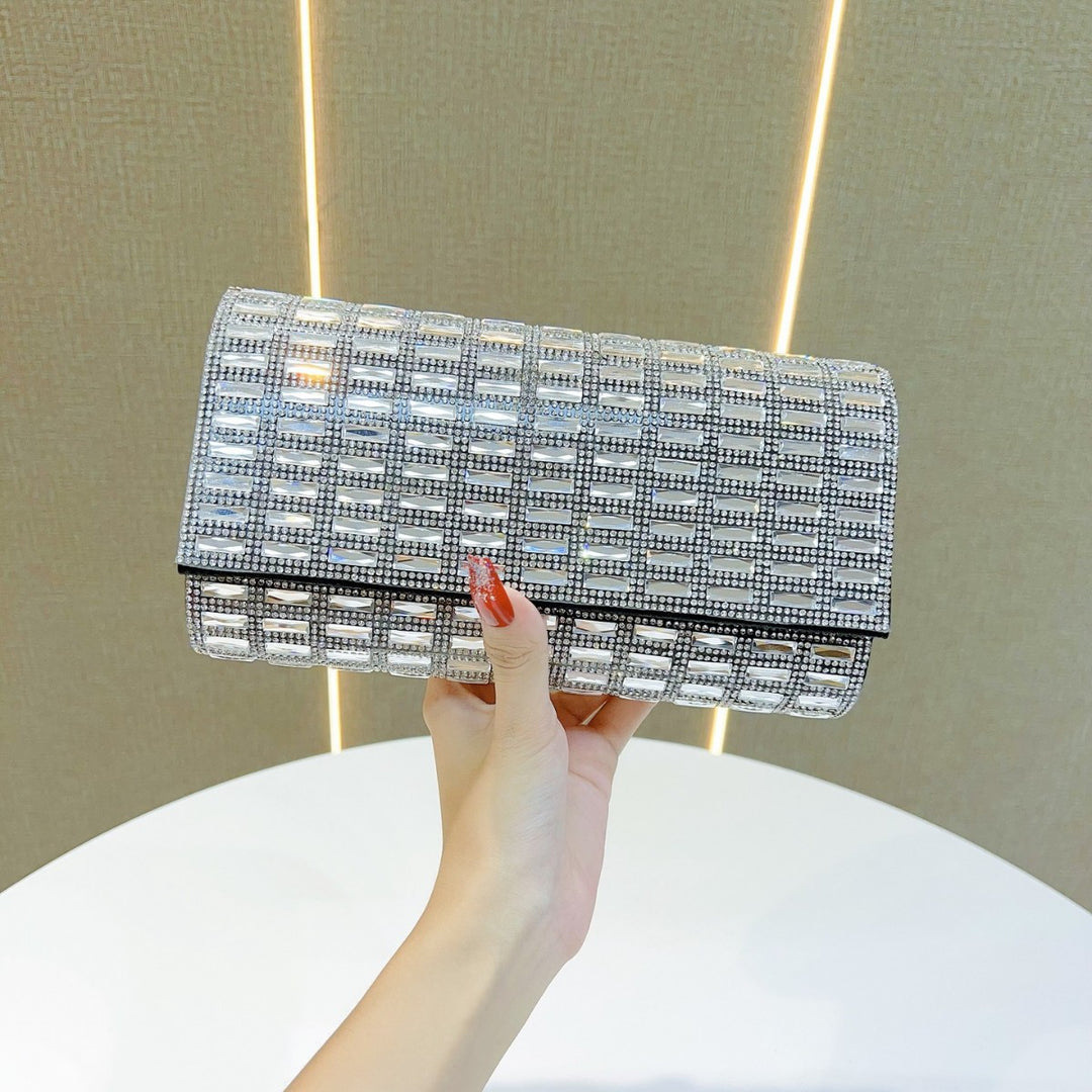 Glamorous Crystal-Studded Evening Clutch
